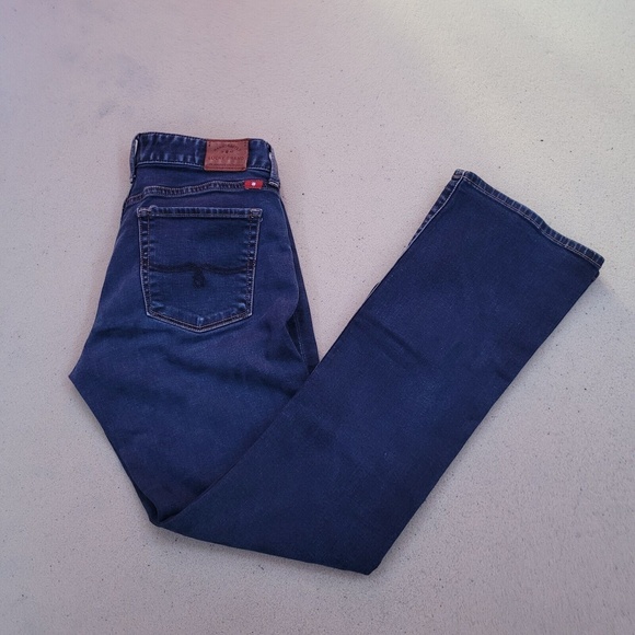 Lucky Brand Denim - Lucky Brand Women's Jeans 4/27 A Leyla Boot Cut Stretch Medium Wash Blue Denim